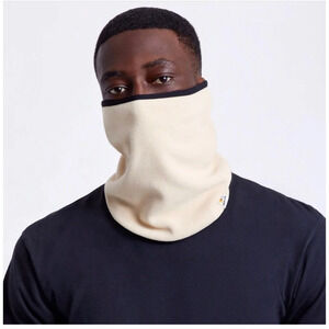 Brixton Artic Fleece Gaiter Unisex OS Cream Oatmeal Outerwear Scarf NWT $24